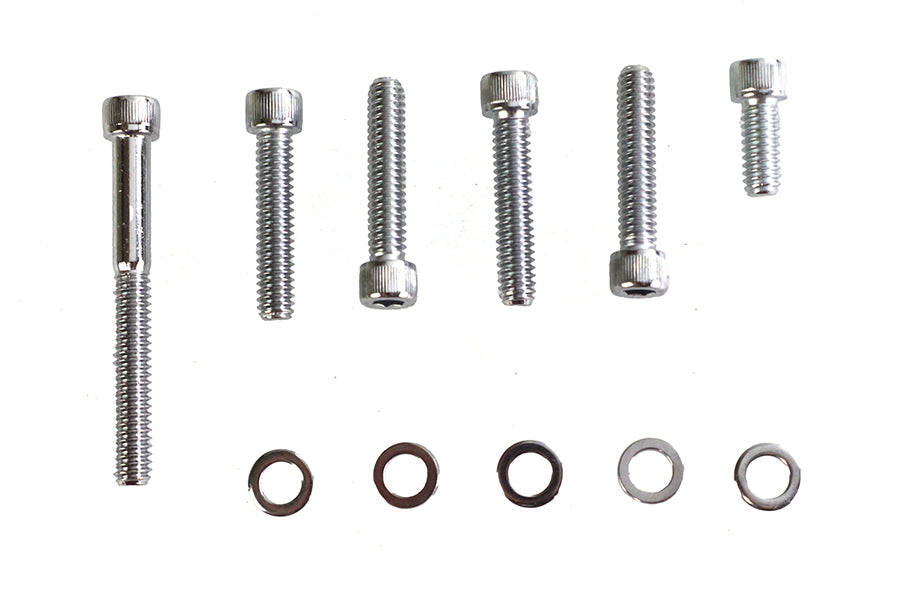 HARLEY Transmission Shifter Cover Mount Kit Chrome Fits 1998-2006 FLT,   1998-2006 FXST,   1998-2006