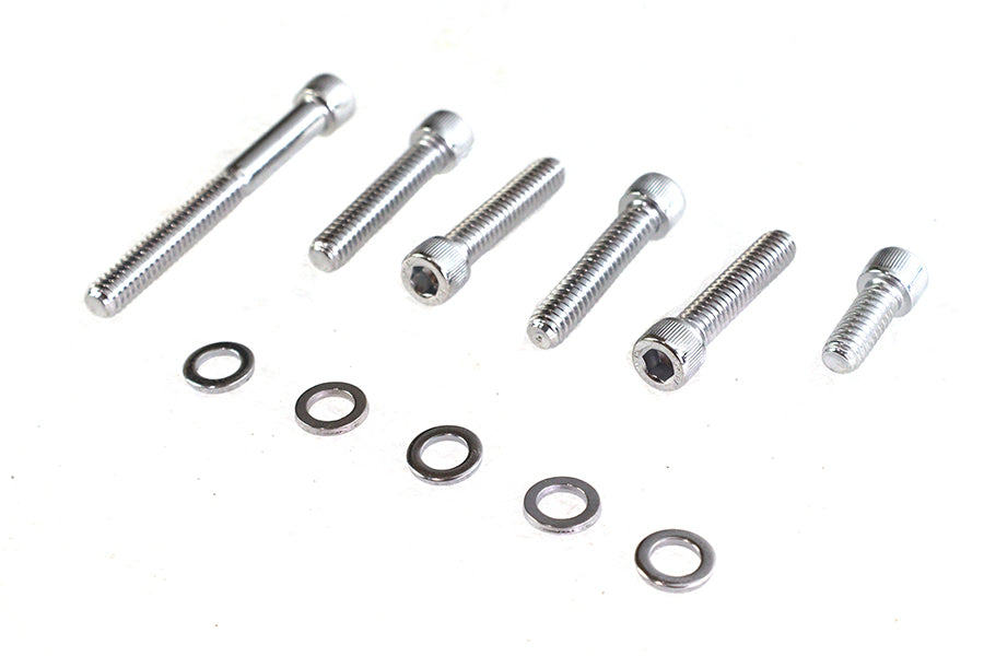 HARLEY Transmission Shifter Cover Mount Kit Chrome Fits 1998-2006 FLT,   1998-2006 FXST,   1998-2006