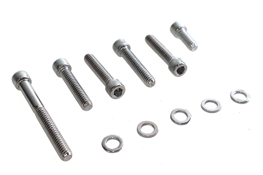 HARLEY Transmission Shifter Cover Mount Kit Chrome Fits 1998-2006 FLT,   1998-2006 FXST,   1998-2006