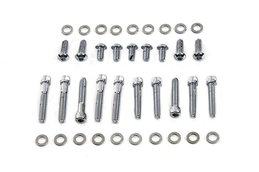 HARLEY Primary Cover Screw Kit Knurled Chrome Fits 1999-2006 FLT,