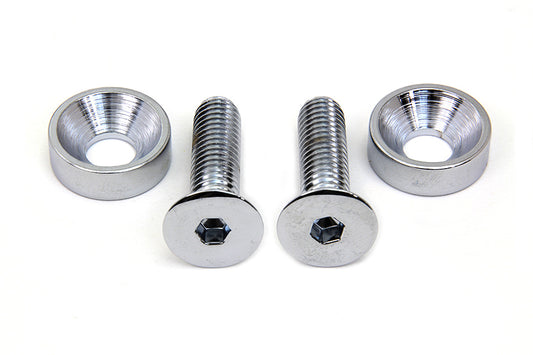HARLEY Chrome Screw Set for Motor Mount to Cylinder Head Fits 1993-UP FXST,   1993-UP FLST,   1986-U
