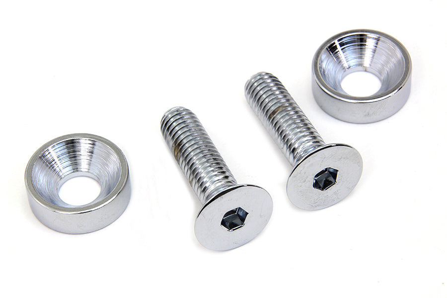 HARLEY Chrome Screw Set for Motor Mount to Cylinder Head Fits 1993-UP FXST,   1993-UP FLST,   1986-U