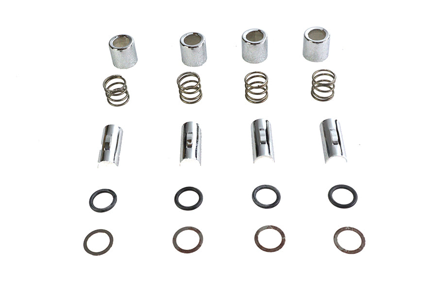 HARLEY M8 Upper Pushrod Cover Kit Chrome Fits 1999-UP FXST,   1999-UP FLST,   1999-2016 FLT,   1999-