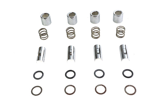 HARLEY M8 Upper Pushrod Cover Kit Chrome Fits 1999-UP FXST,   1999-UP FLST,   1999-2016 FLT,   1999-