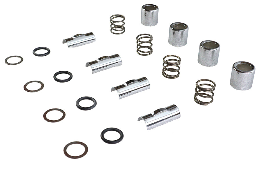 HARLEY M8 Upper Pushrod Cover Kit Chrome Fits 1999-UP FXST,   1999-UP FLST,   1999-2016 FLT,   1999-