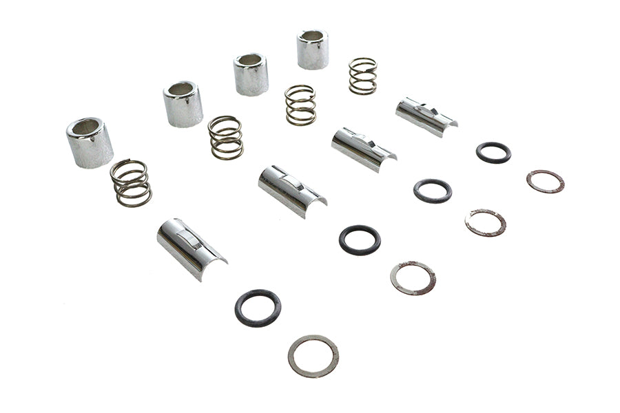 HARLEY M8 Upper Pushrod Cover Kit Chrome Fits 1999-UP FXST,   1999-UP FLST,   1999-2016 FLT,   1999-