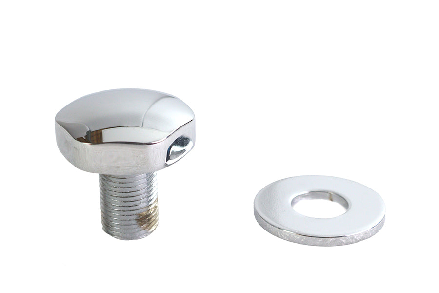 HARLEY Fork Triple Tree Stem Nut Domed Chrome Fits 1986-UP XL,   1986-1994 FXR,   1986-UP FLST,   19