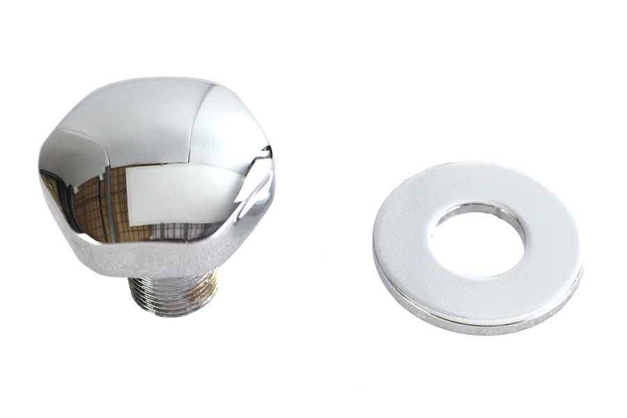 HARLEY Fork Triple Tree Stem Nut Domed Chrome Fits 1986-UP XL,   1986-1994 FXR,   1986-UP FLST,   19