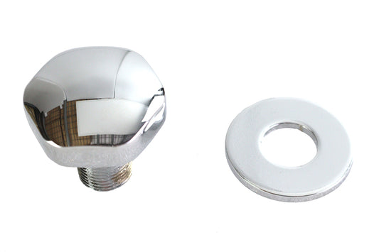 HARLEY Fork Triple Tree Stem Nut Domed Chrome Fits 1986-UP XL,   1986-1994 FXR,   1986-UP FLST,   19