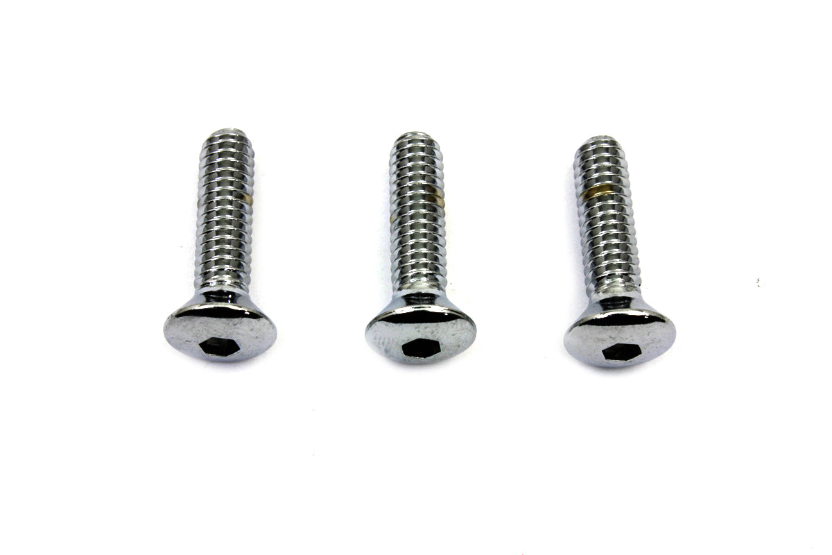 HARLEY Chrome Air Cleaner Mount Screws Fits 0-  Replacement, application for S&S covers