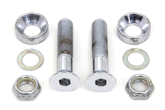 HARLEY Lower Shock Mount Kit Chrome Fits 1991-2017 FXD,