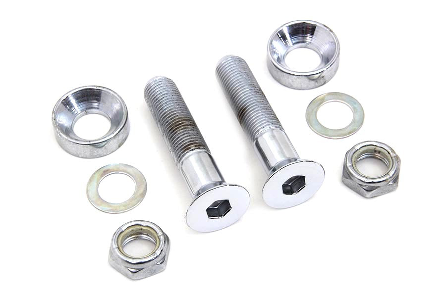 HARLEY Lower Shock Mount Kit Chrome Fits 1991-2017 FXD,