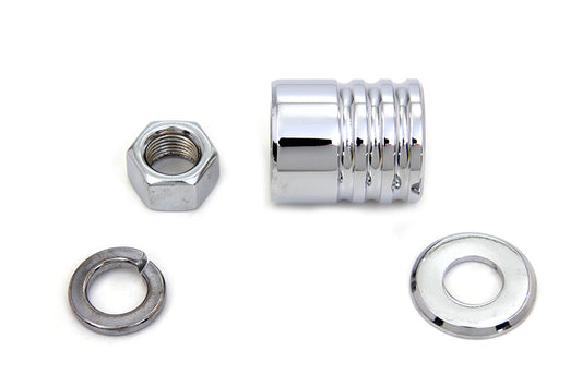HARLEY Front Axle Spacer Kit Groove Style Chrome Fits 1997-1999 FLSTC,