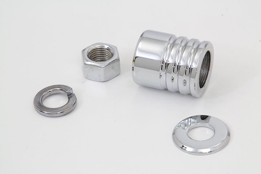 HARLEY Front Axle Spacer Kit Groove Style Chrome Fits 1997-1999 FLSTC,
