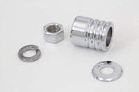 HARLEY Front Axle Spacer Kit Groove Style Chrome Fits 1997-1999 FLSTC,