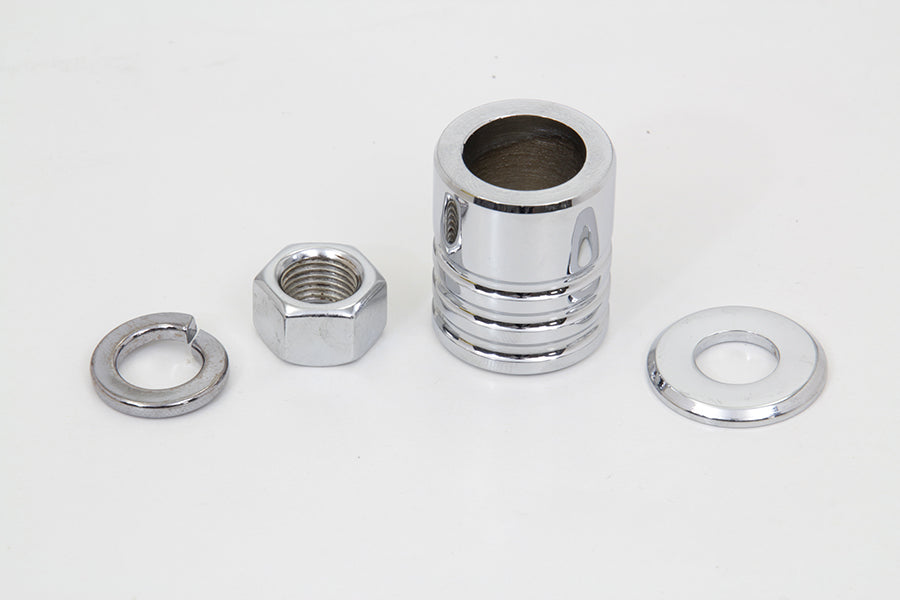 HARLEY Front Axle Spacer Kit Groove Style Chrome Fits 1997-1999 FLSTC,