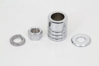 HARLEY Front Axle Spacer Kit Groove Style Chrome Fits 1997-1999 FLSTC,