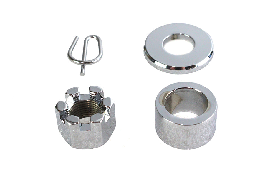 HARLEY Rear Axle Spacer Kit Chrome Fits 1986-1999 XL, Rear Fitment
