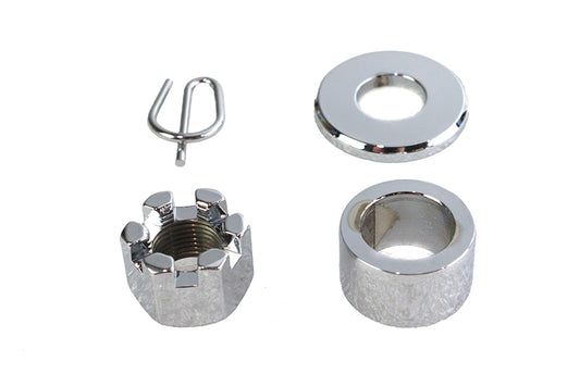 HARLEY Rear Axle Spacer Kit Chrome Fits 1986-1999 XL, Rear Fitment