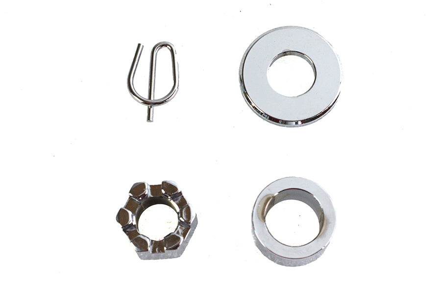 HARLEY Rear Axle Spacer Kit Chrome Fits 1986-1999 XL, Rear Fitment