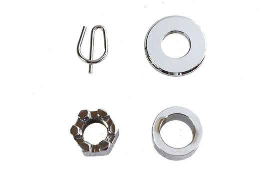 HARLEY Rear Axle Spacer Kit Chrome Fits 1986-1999 XL, Rear Fitment
