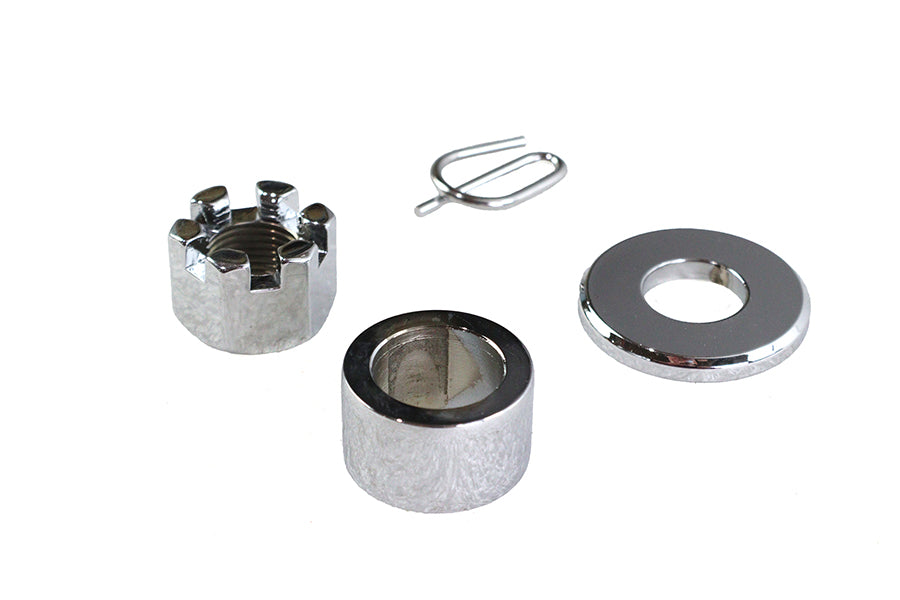 HARLEY Rear Axle Spacer Kit Chrome Fits 1986-1999 XL, Rear Fitment