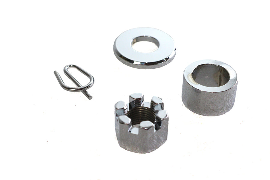 HARLEY Rear Axle Spacer Kit Chrome Fits 1986-1999 XL, Rear Fitment