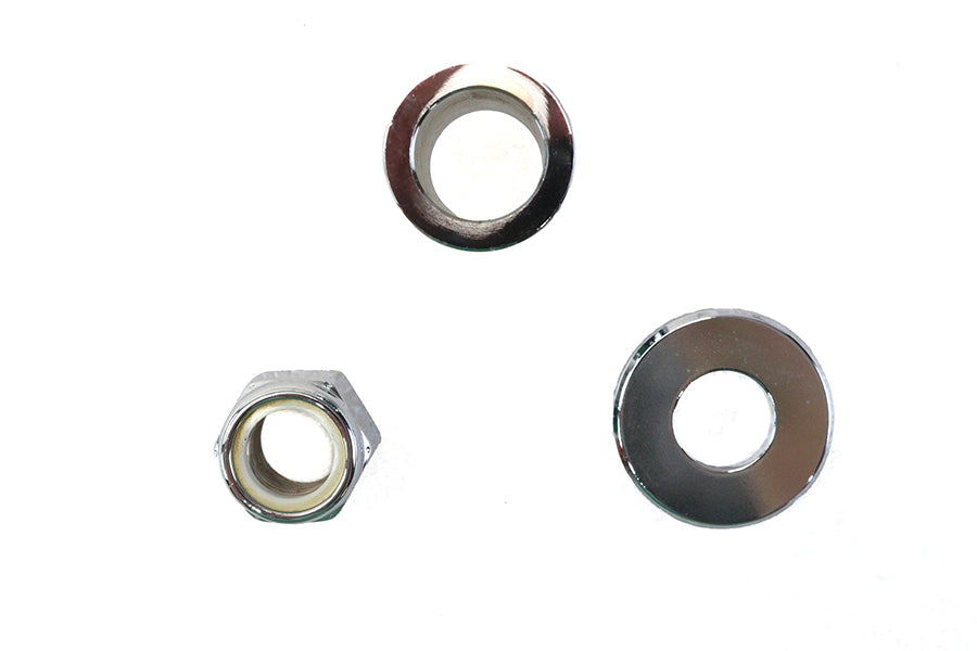 HARLEY Front Axle Spacer Kit Smooth Style Chrome Fits 1997-UP FXSTS,