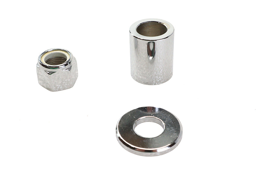 HARLEY Front Axle Spacer Kit Smooth Style Chrome Fits 1997-UP FXSTS,