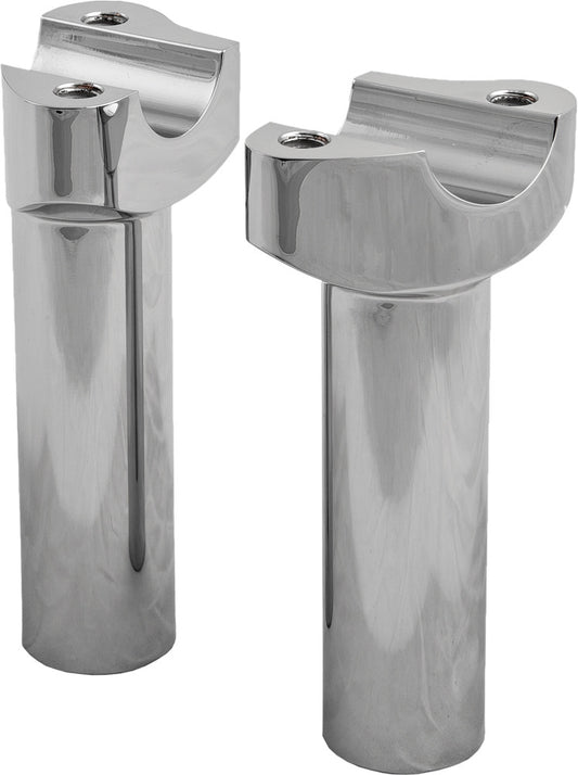 HARLEY HARDDRIVE H-BAR RISERS 4.5" STRAIGHT CHROME  H57-6076CF-4.5
