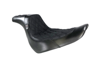 Champ Customs Performance Gripper Dual Hybrid GEL Seat for Softail low rider Diamond Stitch 2018-2025