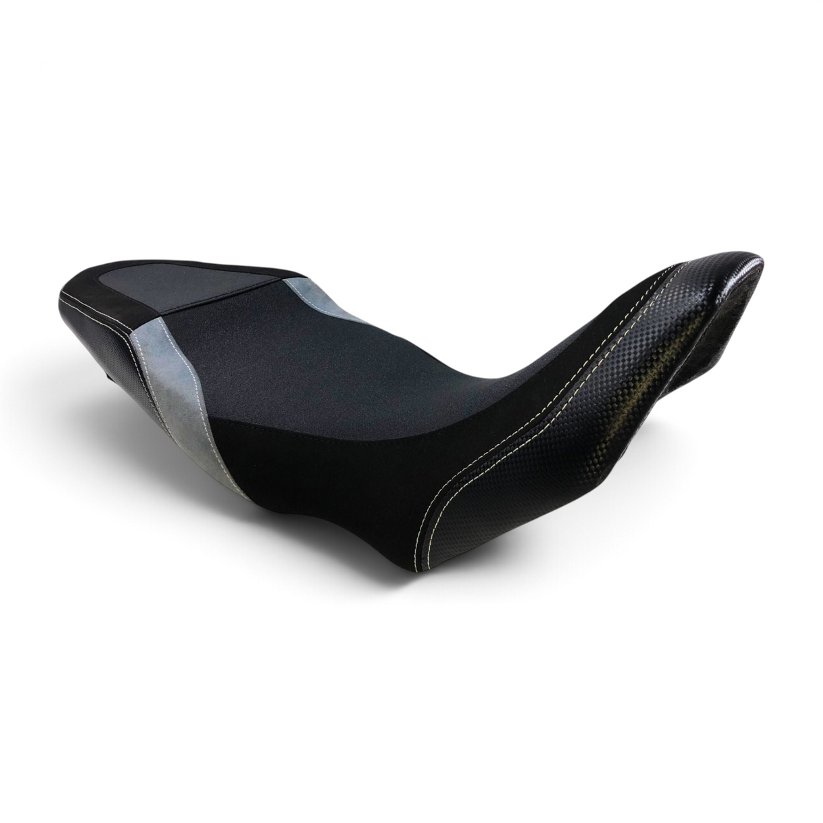 Yamaha Tenere 700 Comfort Seat Grip Top with Carbon & Suede Panels | Champ Customs Adventure Pro Standard Height