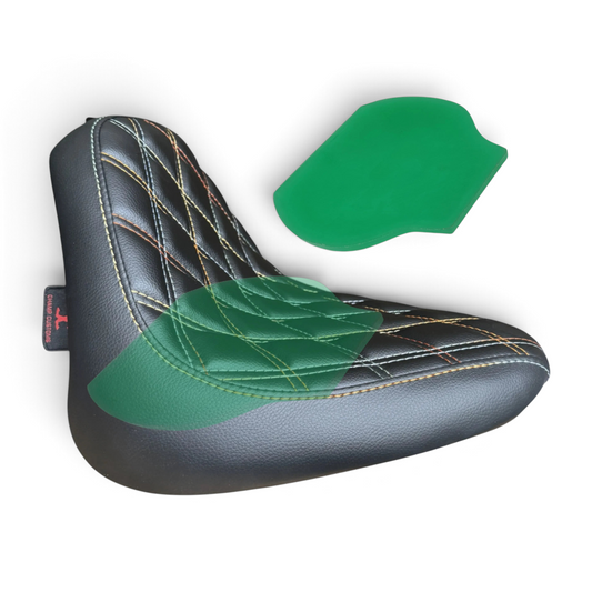 Champ Customs Double Diamond GEL Seat for Yamaha V Star 650 | Premium Comfort & Style