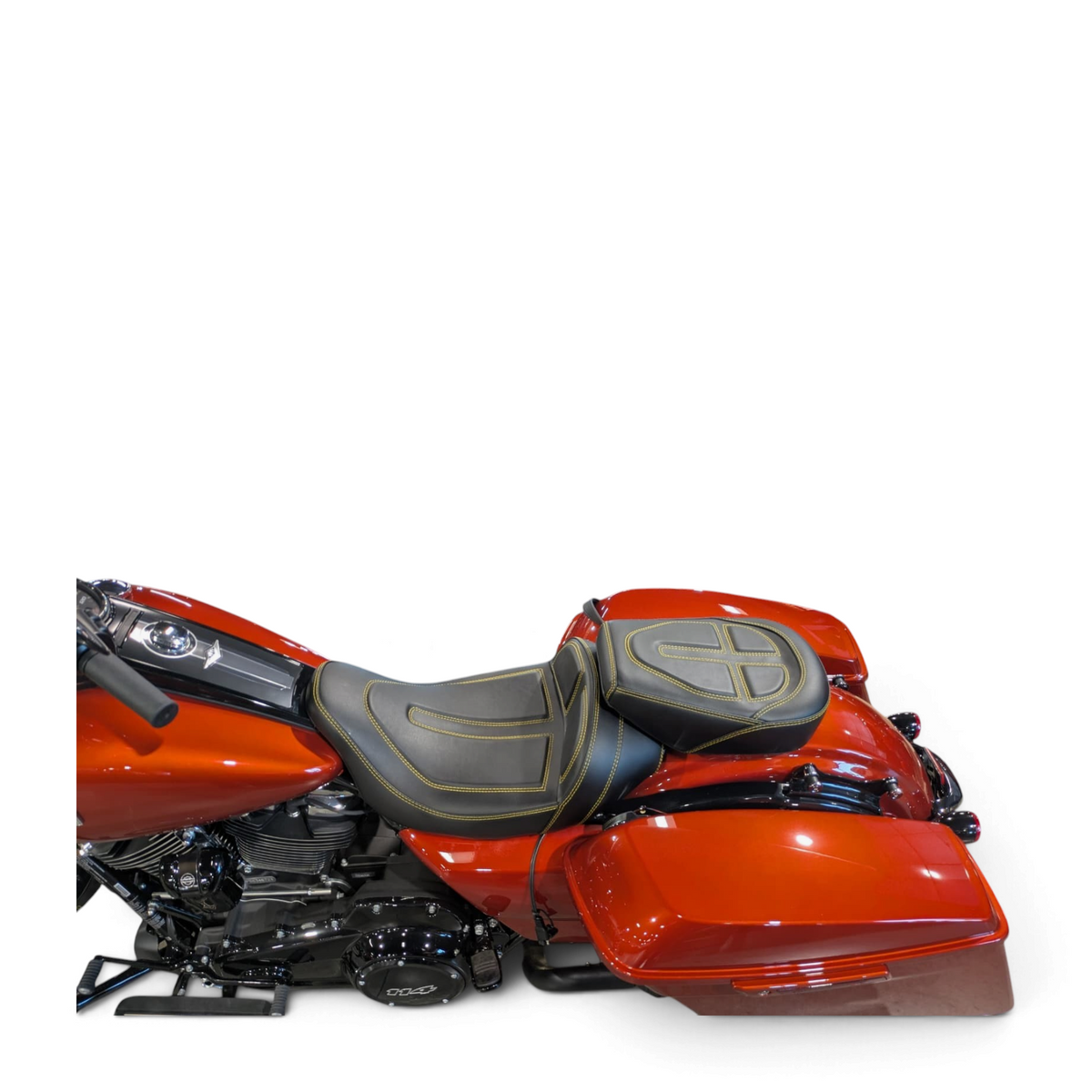 Harley Touring Legacy Cut Stitch GEL Seat | CVO, Road, Street, Electra Glide, Bagger 2009–2023