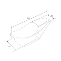 Custom Chrome HARLEY S10-16-BO SOLO SEAT 15-UP XG MODELS(EXCEPT XG750A)