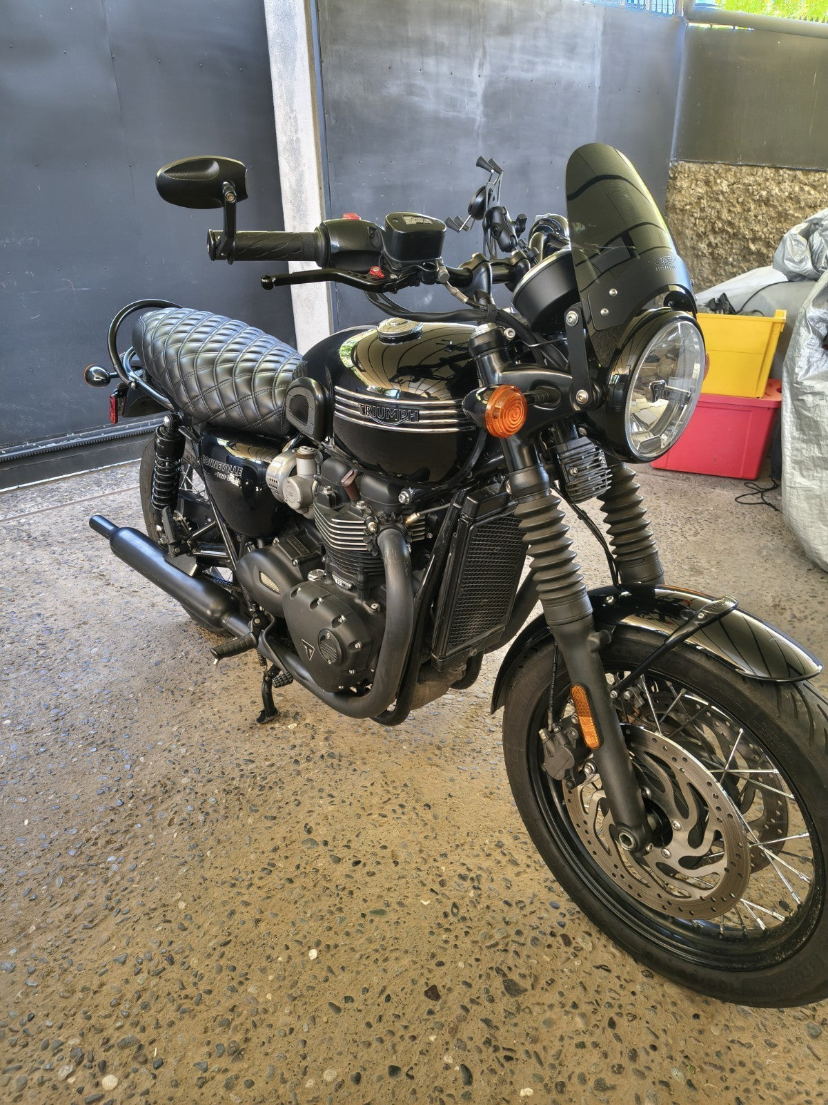 Triumph Bonneville T100 T120 Dual Gel Double Diamond Seat