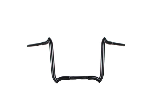 Custom Chrome HARLEY GLOSS BLACK 1 1/4" CROOKS HANDLEBARS 12"