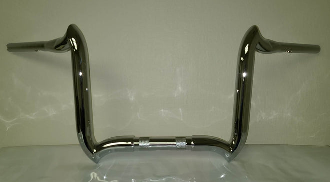 Custom Chrome HARLEY CHROME 1 1/2" CROOKS HANDLEBARS 12" W/2 INDENTS