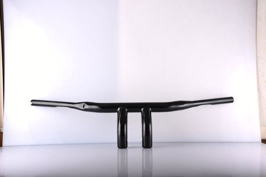 Custom Chrome HARLEY GLOSS BLACK1 1/2" RHINO T-BAR 10 W/1 INDENT1