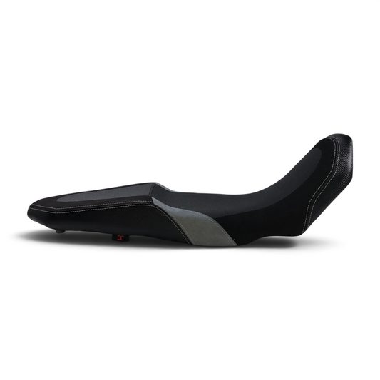 Yamaha Tenere 700 Comfort Seat Grip Top with Carbon & Suede Panels | Champ Customs Adventure Pro Standard Height