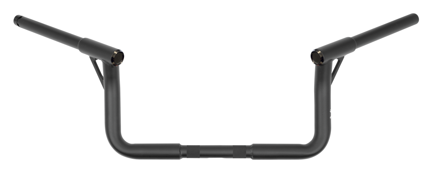 HARLEY BURLY BRAND LOUIE-BAGGER 8"BAR 1.25" TBW MATTE BLACK  B12-7007TB