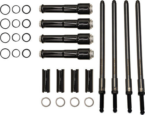 HARLEY ROCKET PERFORMANCE GARAGE LLC SPEEDY PUSH RODS / COVERS BLACK `17-25 M8  6-6005B