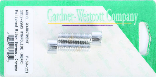 HARLEY GARDNERWESTCOTT REAR WHEEL ADJUSTMENT BOLTS 92-06 DYNA MODELS REAR  P-80-151