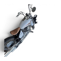 Thin High Back Seat Genuine Leather Harley Yamaha Chopper Bobber Honda Triumph