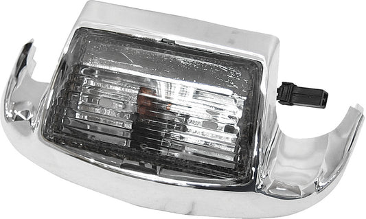HARLEY HARDDRIVE FRONT FENDER TIP LIGHT SMOKED LENS  161108