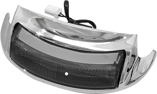 HARLEY HARDDRIVE REAR FENDER TIP LED LIGHT SMOKED LENS  F51-0645M