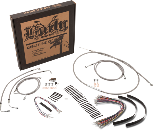 HARLEY BURLY BRAND BURLY CNTRL KIT 14" APE STAINLESS ABS  B30-1167