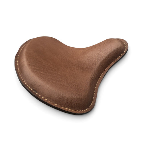 Harley Tractor Style Solo Seat Bison Genuine Leather Honda Bobber Chopper Yamaha