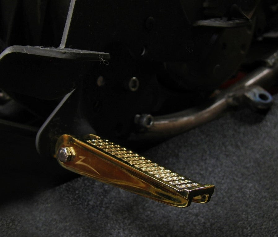 Solid Brass Foot Pegs by Champ Customs  – Anderson Style