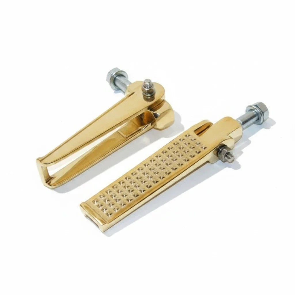 Solid Brass Foot Pegs by Champ Customs  – Anderson Style